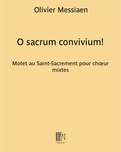 O sacrum convivium!