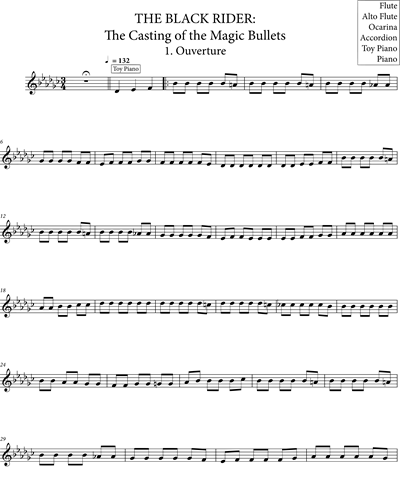 Flute/Alto Flute/Ocarina/Accordion/Toy Piano/Piano