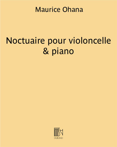 Noctuaire pour violoncelle & piano