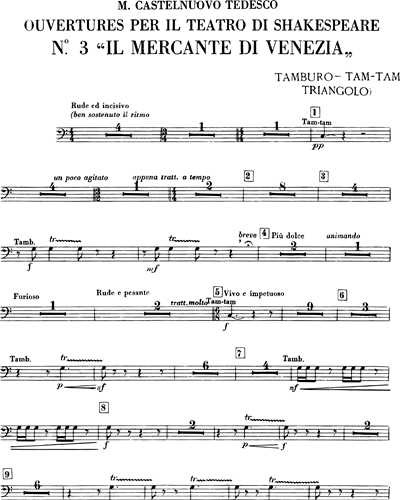 Triangle/Tam-Tam/Snare Drum