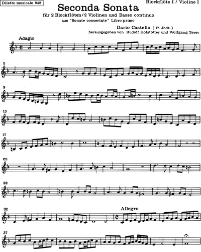 Recorder 1/Violin 1 (Alternative)