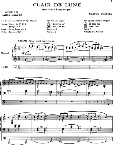 Clair de Lune (from "Suite Bergamasque")