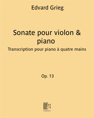 Sonate Op. 13 pour piano à quatre mains
