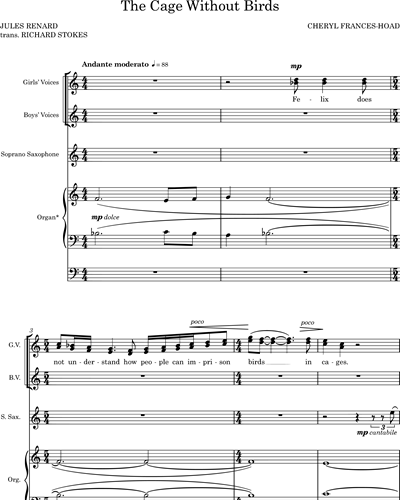 Full Score & Children's Chorus & Organ