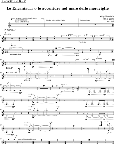 [Group 5] Clarinet 2/Contrabass Clarinet/Clarinet in Eb