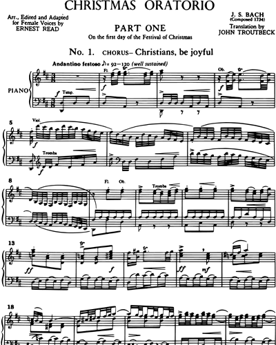 Christmas Oratorio Parts I & II, BWV 248