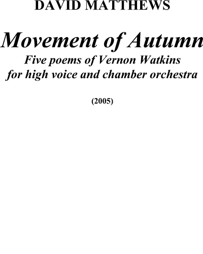 Movement of Autumn