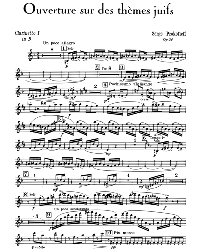 Overture on Hebrew Themes for Orchestra, op. 34