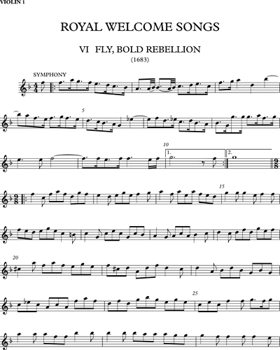 Fly, bold Rebellion! (A Royal Welcome Song)