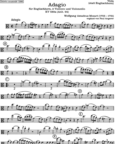 Adagio in C major, KV 580a 