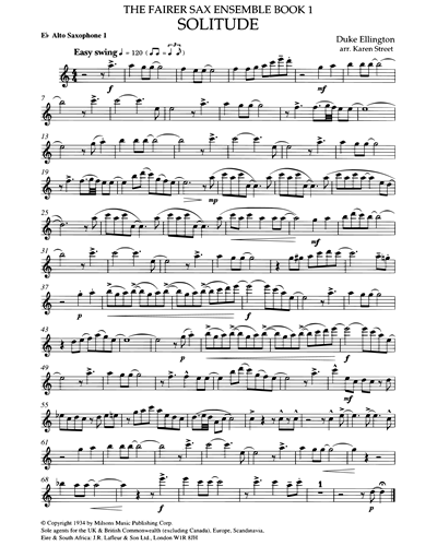 The Fairer Sax Ensemble Book, Vol. 1