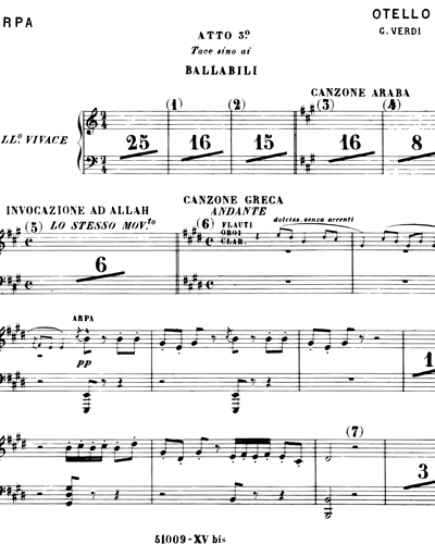 Ballabili - Atto III (dall'opera "Otello")