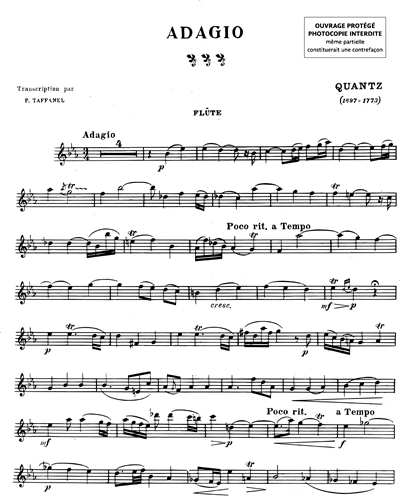 Adagio pour flûte & piano