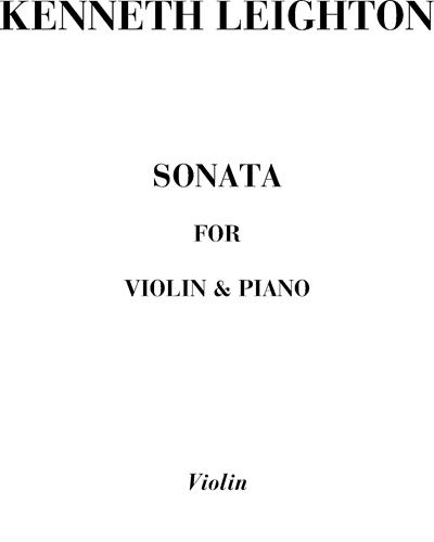 Sonata for violin & piano