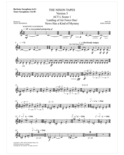 Baritone Saxophone/Tenor Saxophone 2 in Bb