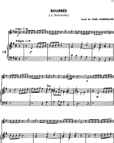 La Flûte Classique, Vol. 3: Bourrée 'La Bretonvilier'