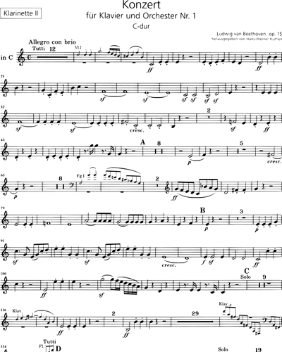 Klavierkonzert Nr. 1 C-dur op. 15