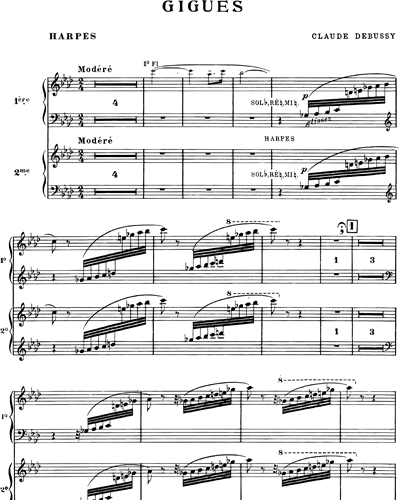 Gigues (extrait n. 1 des "Images") - Pour orchestre
