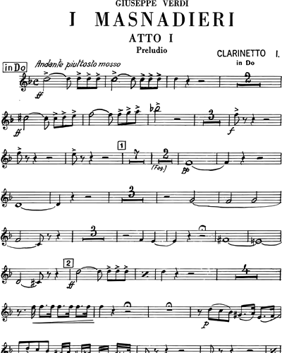 Clarinet in Bb 1/Clarinet in A 1/Clarinet in C 1