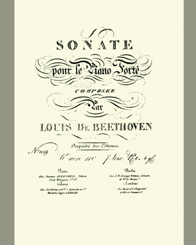 Piano Sonata, op. 110
