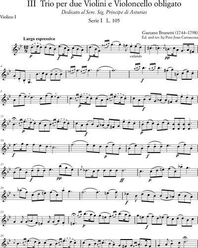 6 Trios for Violin and Cello, No. 3 - 4