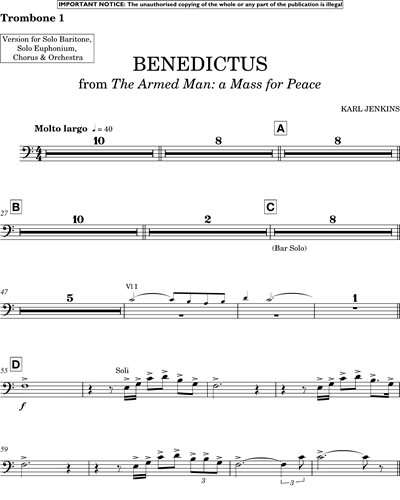 Benedictus (from "The Armed Man")
