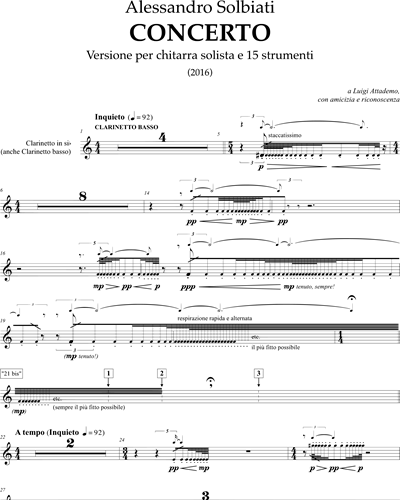 Clarinet in Bb/Bass Clarinet