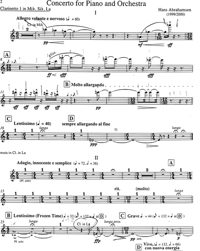 Clarinet in Eb 1/Clarinet in Bb/Clarinet in A 1