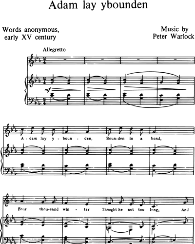 The Choral Music of Peter Warlock, Vol. 3