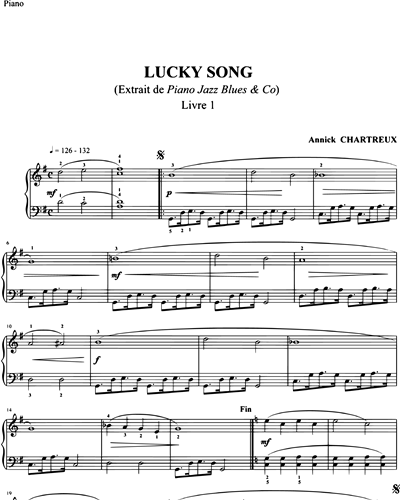 Piano Jazz Blues 1 : Lucky song