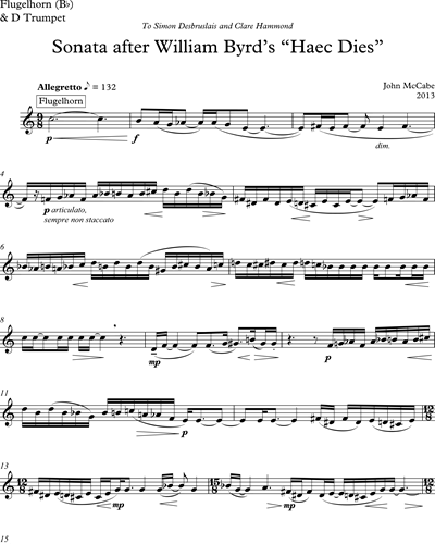 Sonata after William Byrd's "Haec Dies"