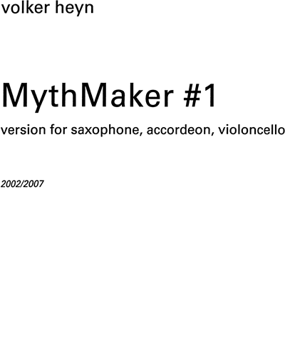 MythMaker #1 (2007)