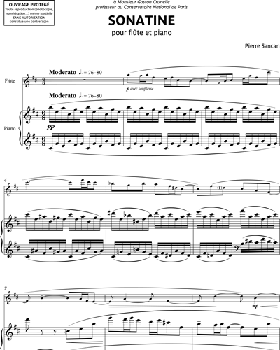 Sonatine pour flûte et piano