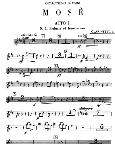 Clarinet in C 1/Clarinet in A 1/Clarinet in Bb 1