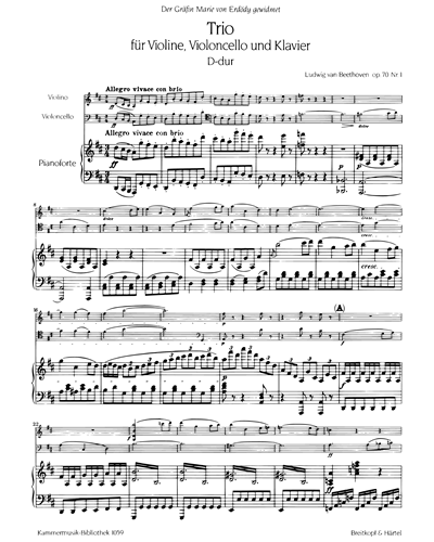 Klaviertrio D-Dur, op. 70/1