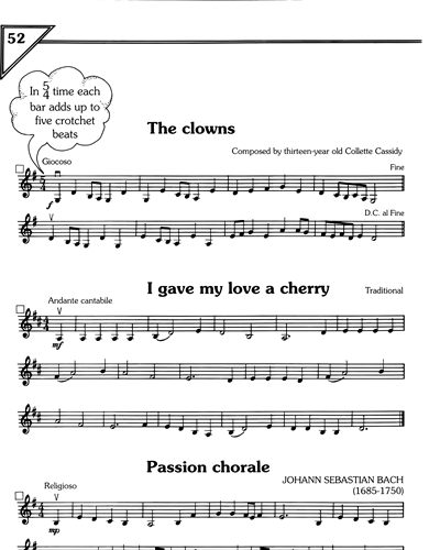 The Clowns/I Gave My Love A Cherry/Passion Chorale