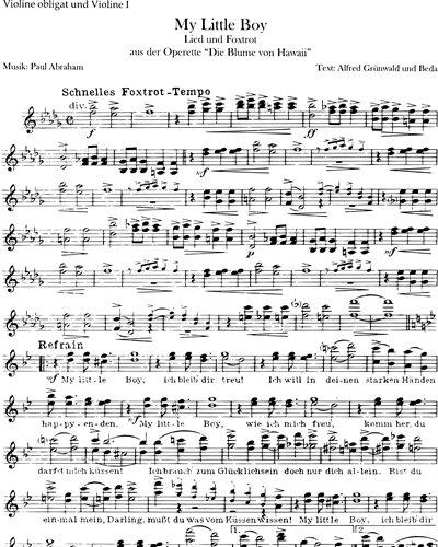 Violin Obligato & Violin 1