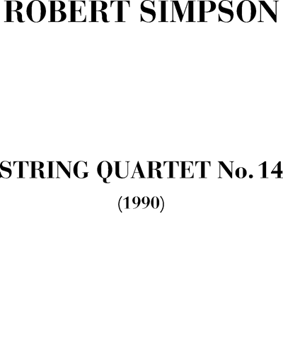 String quartet n. 14