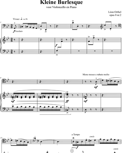 Kleine Burleske, Op. 8, Nr. 2