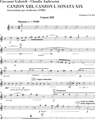 Canzon XIII - Canzon I - Sonata XIX