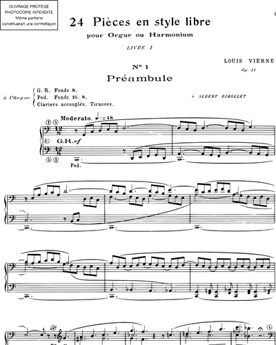 24 pièces en style libre Op. 31: Vol. 1