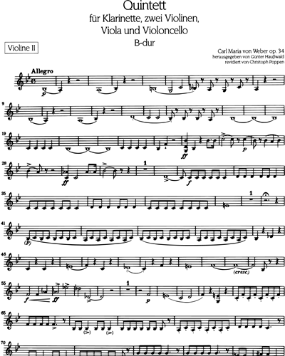 Quintett B-dur op. 34