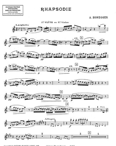 Flute 1 & Violin 1 (Alternative)