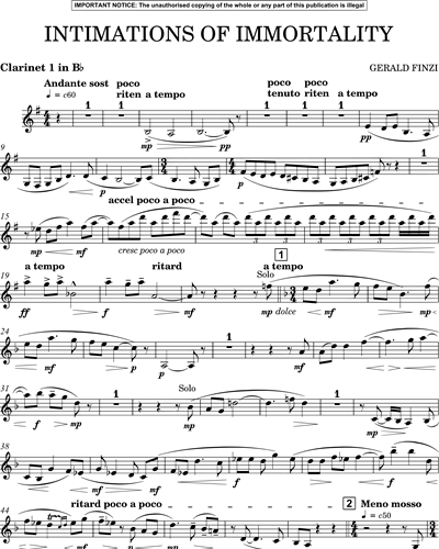 Clarinet 1 in Bb