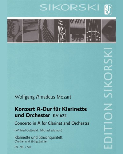 Concerto in A major for Clarinet and String Quintet