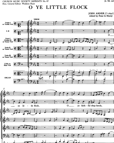 Full Score & Mixed Chorus & Organ