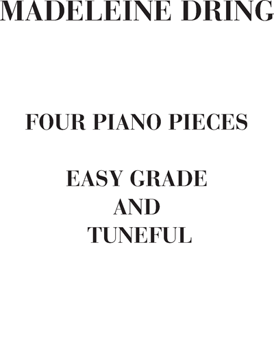 Four piano pieces