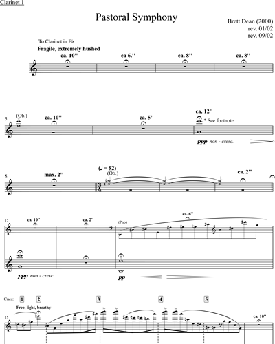 Clarinet 1 in Bb/Clarinet in Eb/Bass Clarinet