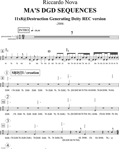 Percussion 1 & Percussion 2