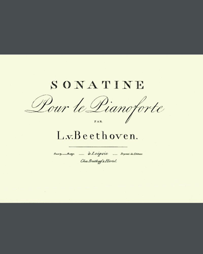 Sonatina for Piano, op. 79